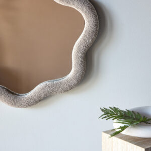 Kungsbacka – Small Mirror – Beige, Transparent – 70 x 3,5 x 70 cm