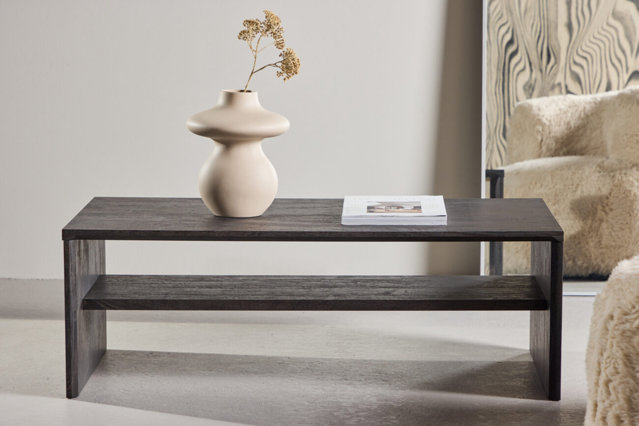 Telemarket – Table basse – Noir – 110 x 50 cm