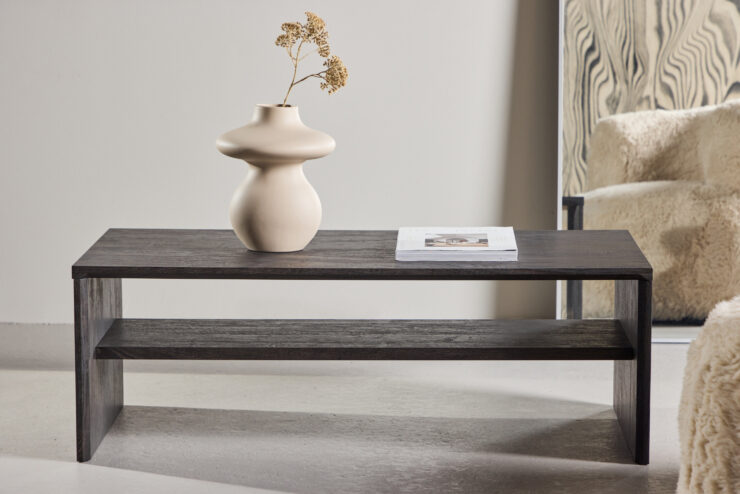 Telemarket – Table basse – Noir – 110 x 50 cm