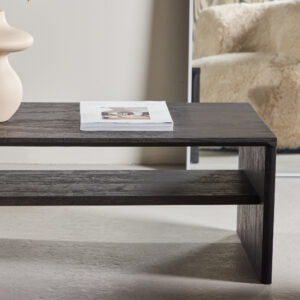 Telemarket – Table basse – Noir – 110 x 50 cm