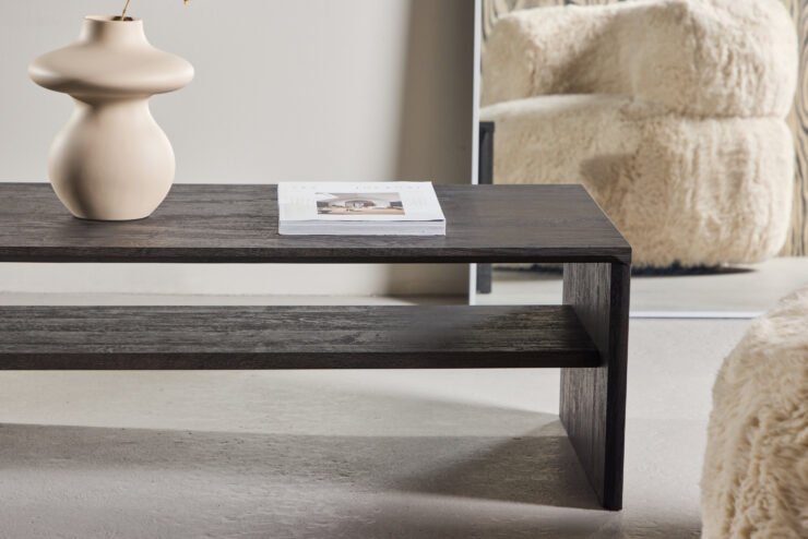 Telemarket – Table basse – Noir – 110 x 50 cm