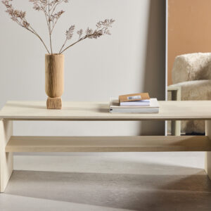 Telemarket – Table basse – Blanchi – 110 x 50 cm