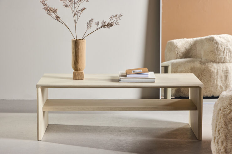 Telemarket – Table basse – Blanchi – 110 x 50 cm