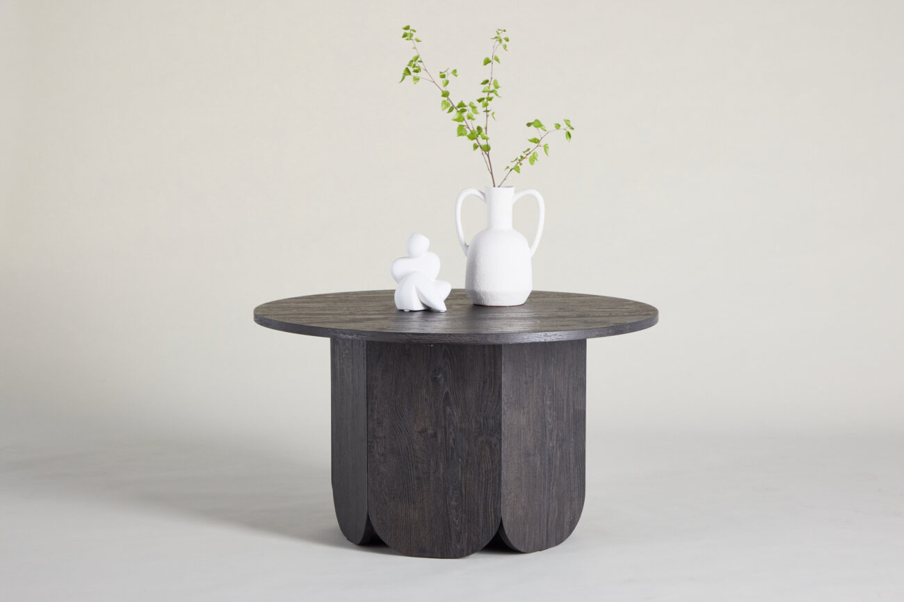 Tekla – Table basse – Noir – ⌀80 cm