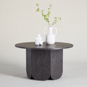 Tekla – Table basse – Noir – ⌀80 cm