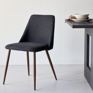 Night – Chaise de salle à manger – Noir, Moka – 56 x 83 x 48 cm