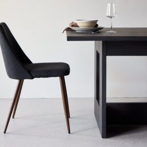 Night – Chaise de salle à manger – Noir, Moka – 56 x 83 x 48 cm