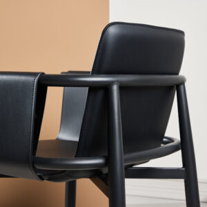 Bjäre – Chaise de salle à manger – Noir – 61 x 78 x 60 cm