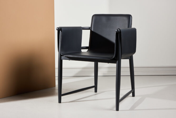 Bjäre – Chaise de salle à manger – Noir – 61 x 78 x 60 cm