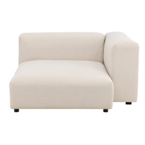 Mavi – Module de canapé – Beige, Noir – 177 x 70 x 138 cm