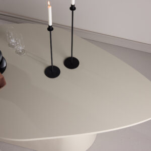 Diamond – Table à manger ovale – Beige – 210 x 110 cm