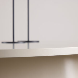 Diamond – Table à manger ovale – Beige – 210 x 110 cm