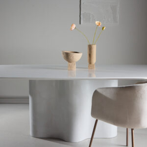 Väddö – Table à manger rectangulaire – Blanc – 220 x 110 cm
