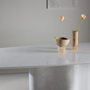 Väddö – Table à manger rectangulaire – Blanc – 220 x 110 cm