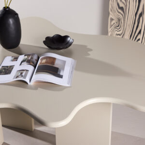 Flower – Table à manger ovale – Beige – 190 x 123 cm