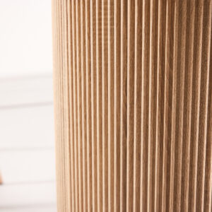 Härön – Table à manger ronde – Naturel, Blanc – ⌀120 cm