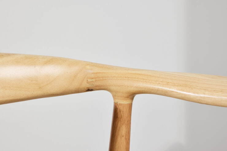 Lovön – Chaise de salle à manger – Beige, Blanchi – 58 x 75 x 65 cm