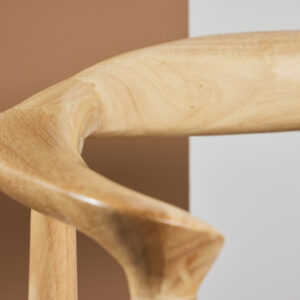 Lovön – Chaise de salle à manger – Beige, Blanchi – 58 x 75 x 65 cm