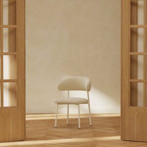 Lillholmen – Chaise de salle à manger – Beige – 57 x 58 x 83 cm