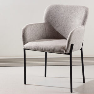 Vätö – Chaise de salle à manger – Beige, Noir – 60 x 81 x 59 cm