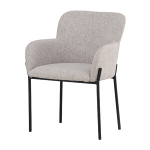 Vätö – Chaise de salle à manger – Beige, Noir – 60 x 81 x 59 cm