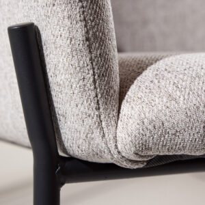 Vätö – Chaise de salle à manger – Beige, Noir – 60 x 81 x 59 cm