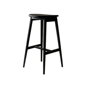 Orust – Chaise de bar – Noir – 43 x 49 x 77 cm