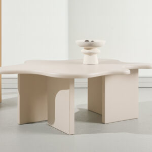 Flower – Table basse – Beige – 116 x 76 cm