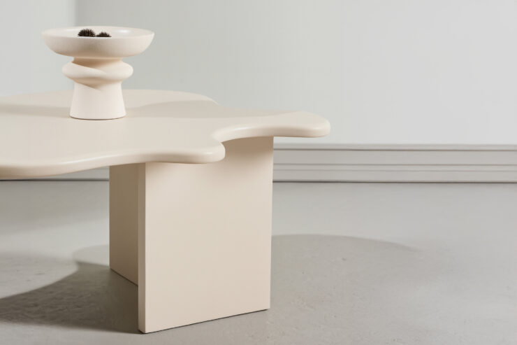 Flower – Table basse – Beige – 116 x 76 cm