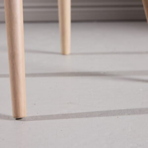 Bobby – Chaise de salle à manger – Beige, Blanchi – 53 x 76 x 55 cm