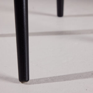 Bobby – Chaise de salle à manger – Beige, Noir – 53 x 76 x 55 cm