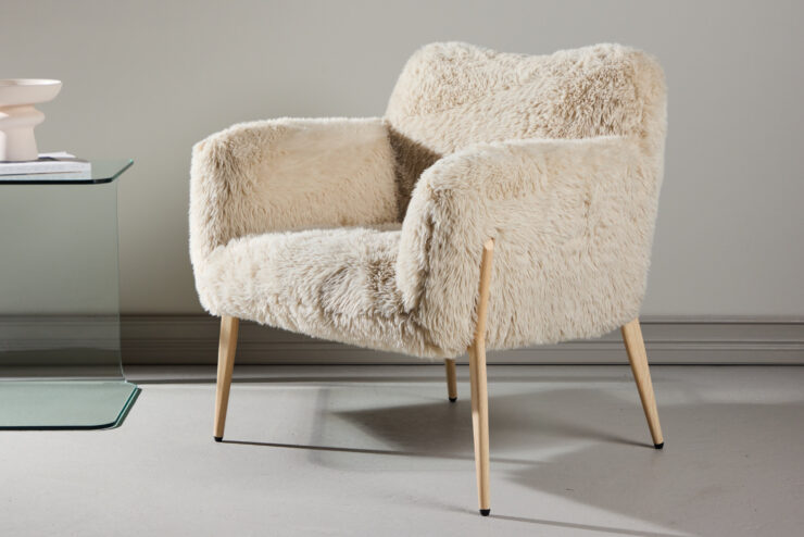 Zenzi – Armchair – Beige, Blanchi – 70 x 78 x 77 cm