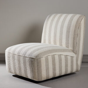 My – Fauteuil lounge – Beige, Blanc, Noir – 88 x 77 x 70 cm