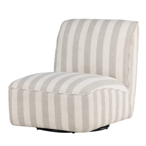 My – Fauteuil lounge – Beige, Blanc, Noir – 88 x 77 x 70 cm