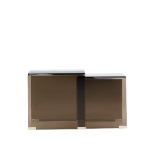 Telemark – Table d&rsquo;appoint – Marron – Table 1: 42 x 42cm, Table 2: 36 x 36cm cm