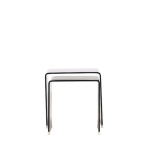 Telemark – Table d&rsquo;appoint – Marron – Table 1: 42 x 42cm, Table 2: 36 x 36cm cm