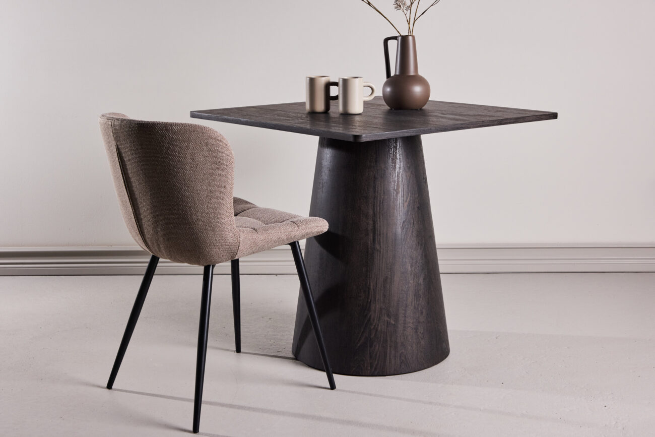 Lanzi – Table à manger rectangulaire – Moka – 80 x 80 cm