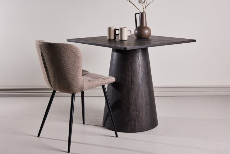 Lanzi – Table à manger rectangulaire – Moka – 80 x 80 cm
