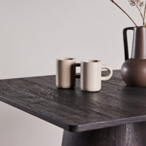 Lanzi – Table à manger rectangulaire – Moka – 80 x 80 cm