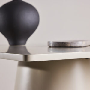 Lanzi – Table à manger rectangulaire – Beige – 80 x 80 cm