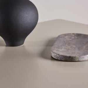 Lanzi – Table à manger rectangulaire – Beige – 80 x 80 cm