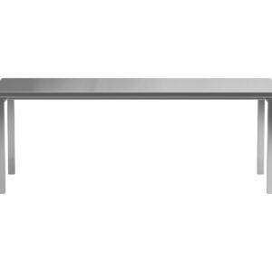 Cilo – Table à manger rectangulaire – Argenté – 210 x 95 cm
