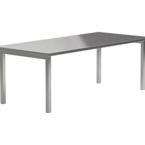 Cilo – Table à manger rectangulaire – Argenté – 210 x 95 cm