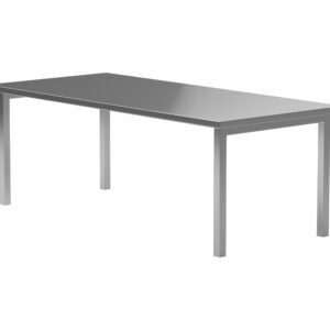 Cilo – Table à manger rectangulaire – Argenté – 210 x 95 cm