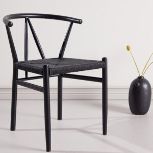 Alfons – Chaise de salle à manger – Noir – 58 x 72 x 55 cm