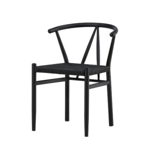 Alfons – Chaise de salle à manger – Noir – 58 x 72 x 55 cm