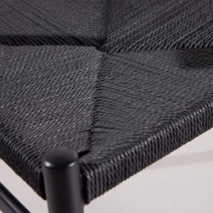 Alfons – Chaise de salle à manger – Noir – 58 x 72 x 55 cm
