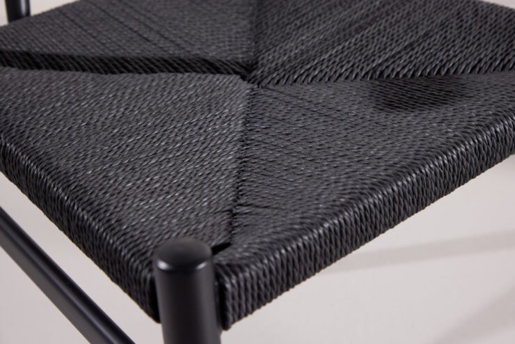 Alfons – Chaise de salle à manger – Noir – 58 x 72 x 55 cm
