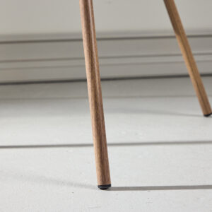 Berit – Chaise de salle à manger – Beige, Noyer – 55 x 78 x 55 cm