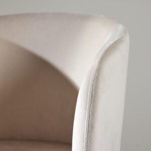 Berit – Chaise de salle à manger – Beige, Noyer – 55 x 78 x 55 cm